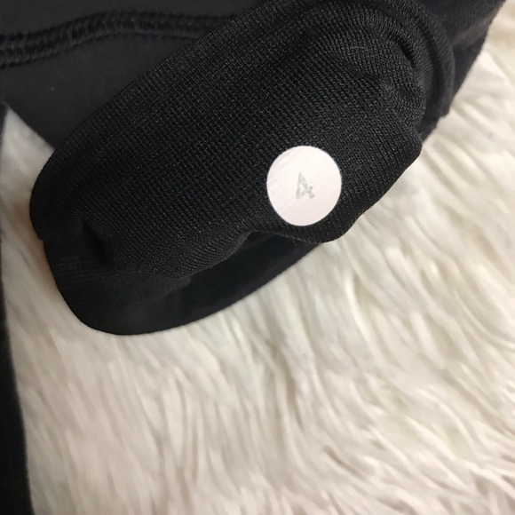 Lululemon" Wunder Under Crop II Full On Luon- Black-Size 4 -Good Condition - Picture 14 of 14